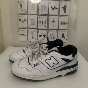 New Balance 550 Black and White